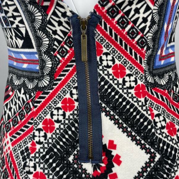 FARM RIO Aztec Print Puff Sleeve Dress Sz Small - Picture 4 of 10